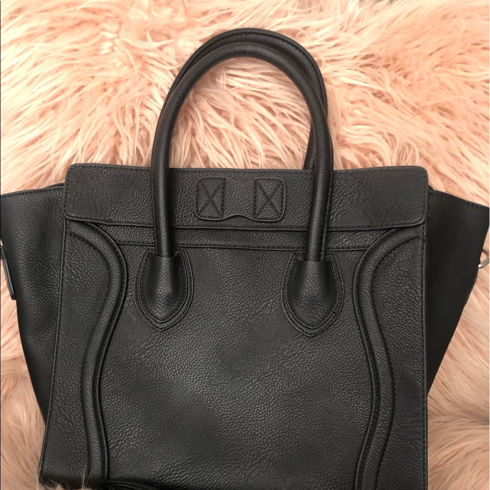 Black structured bag